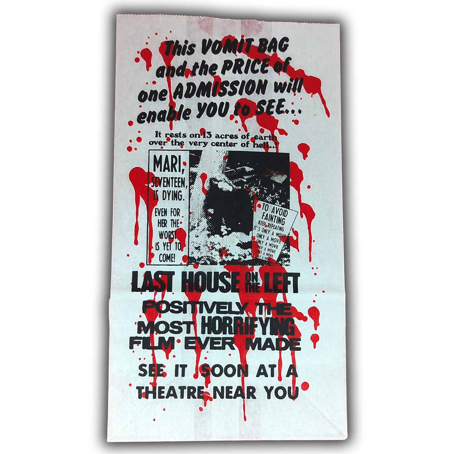 Last House on the Left Vomit Bag (Bloody Variant)
